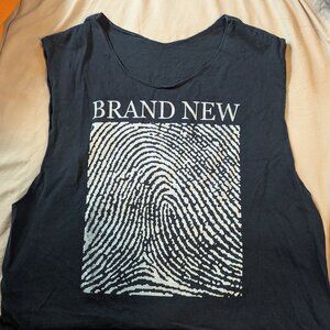 Lot of 2: vintage band tee "Brand New" medium - fingerprint and turtle